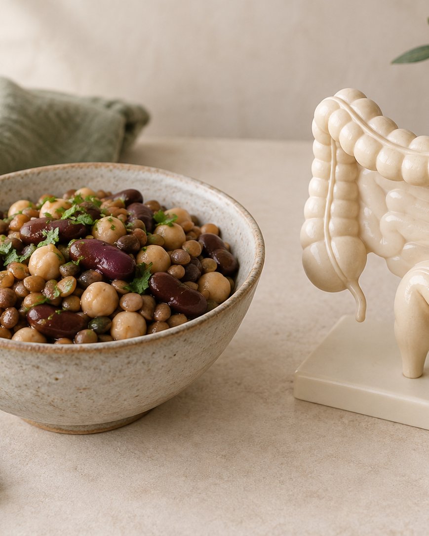 How fiber from legumes feeds the gut